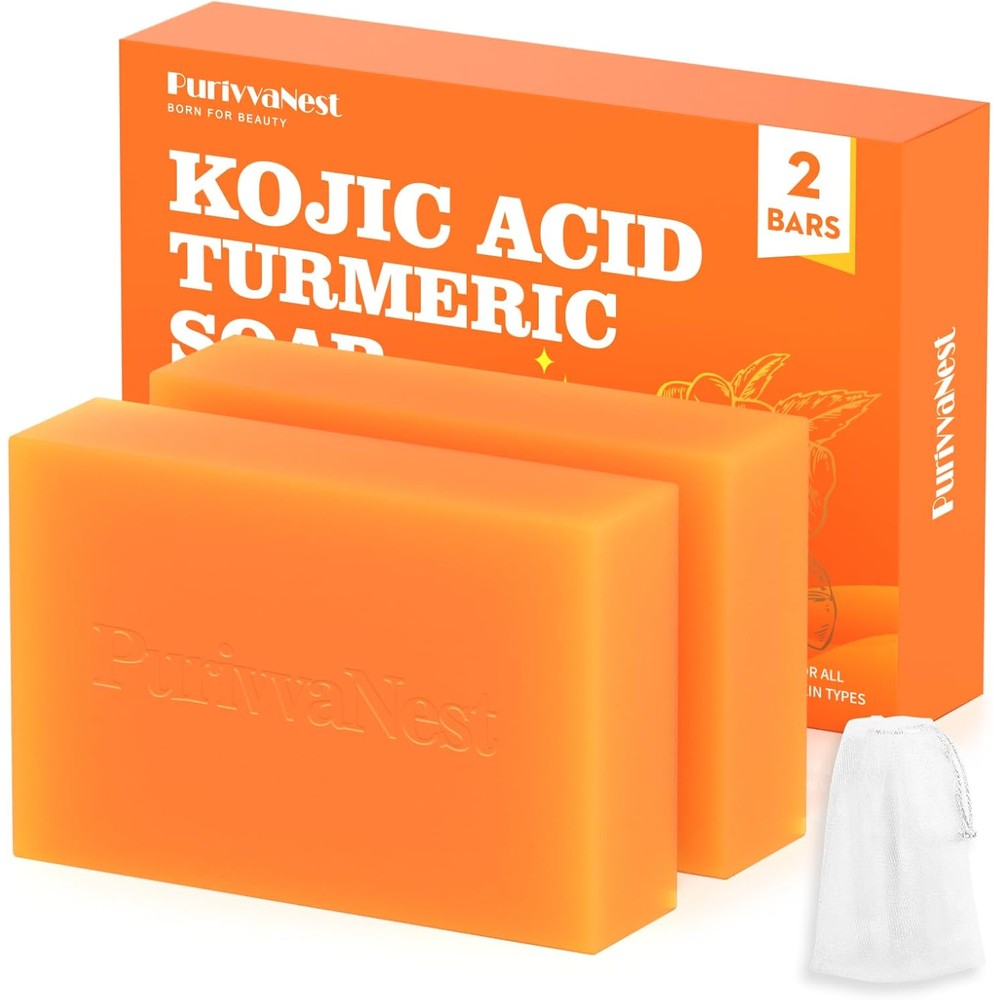 Irev Turmeric Kojic Acid Soap Bar front packaging view