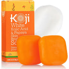 Koji White Kojic Acid And Papaya Skin Brightening Soap front view