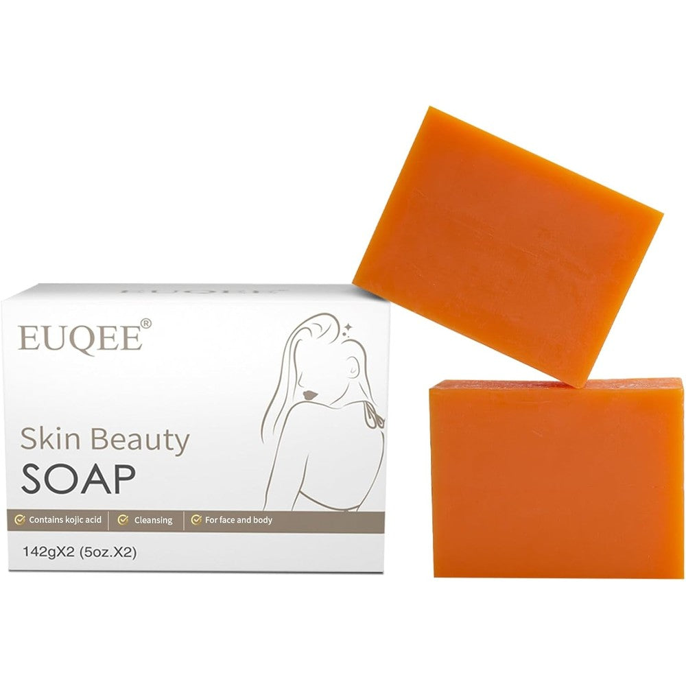 EUQEE Glutathione Kojic Acid Soap front packaging view