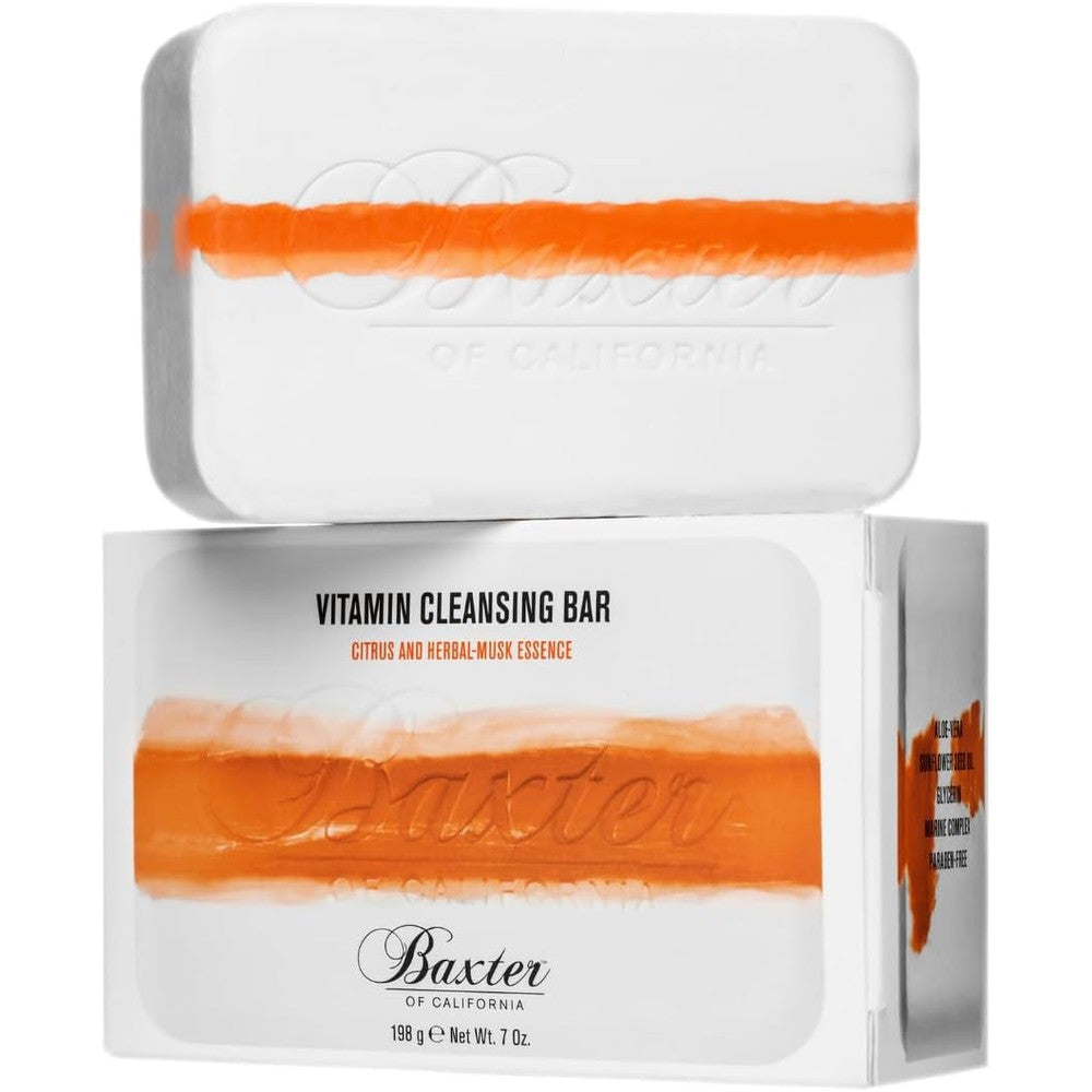 Baxter of California Vitamin Cleansing Bar for Men front view premium grooming soap