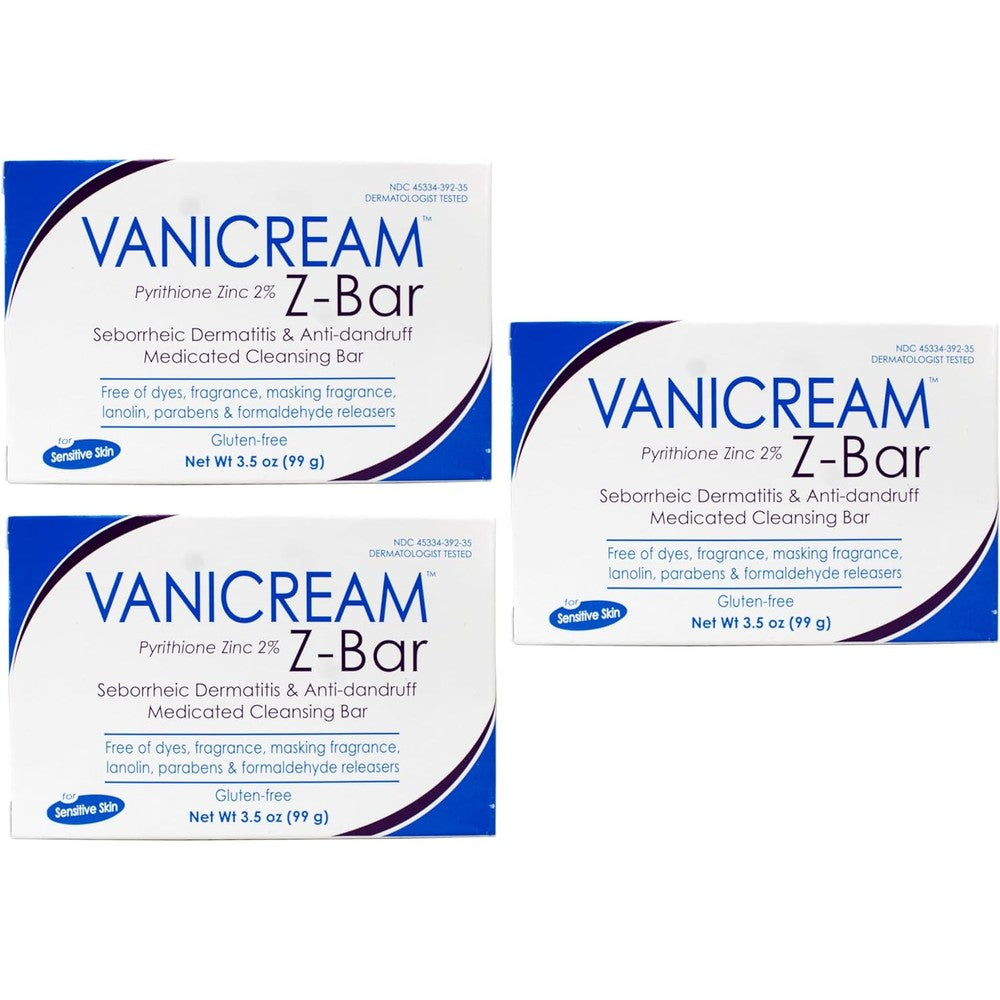 Vanicream Z-Bar Medicated Cleansing Bar front packaging view