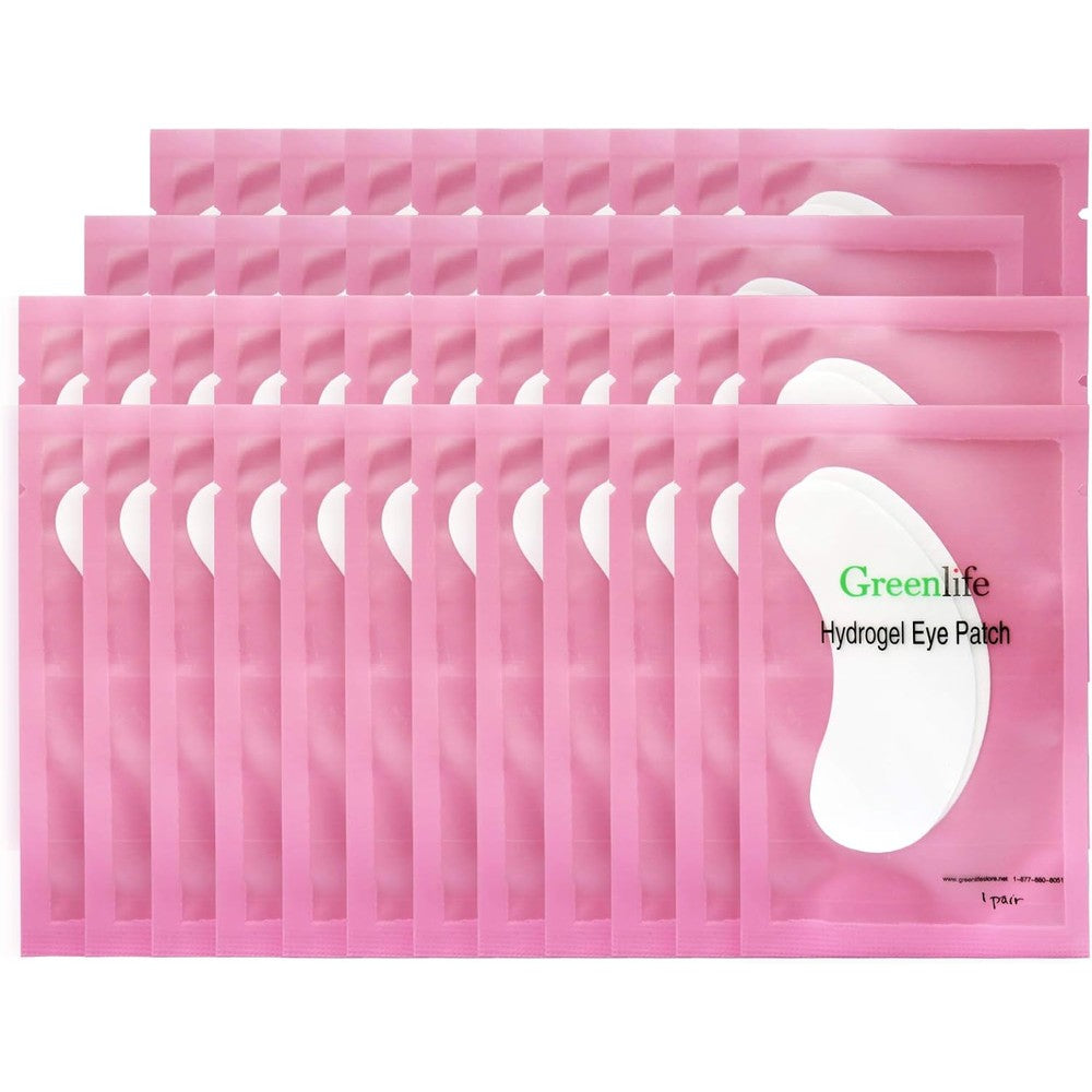 GreenLife eyelash extension under eye gel pads front packaging