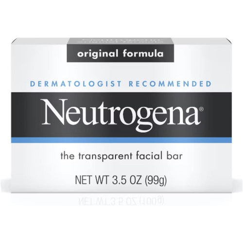 Neutrogena Original Transparent facial bar glycerin-rich for gentle daily cleansing