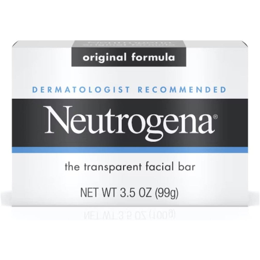 Neutrogena original transparent facial bar three pack front view