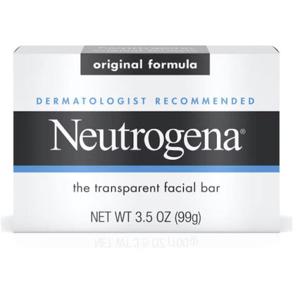 Neutrogena original transparent facial bar three pack front view