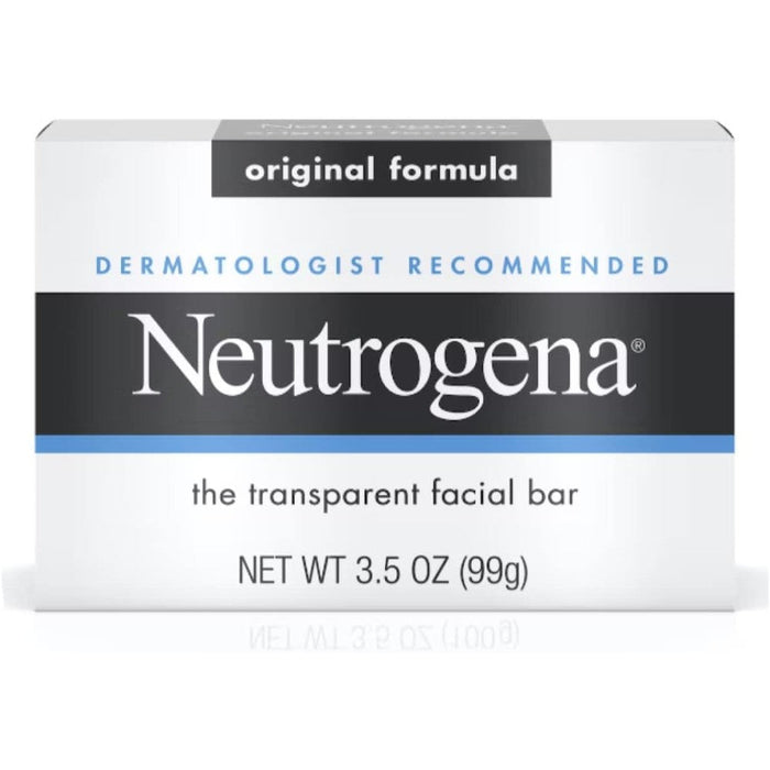 Neutrogena original transparent facial bar three pack front view