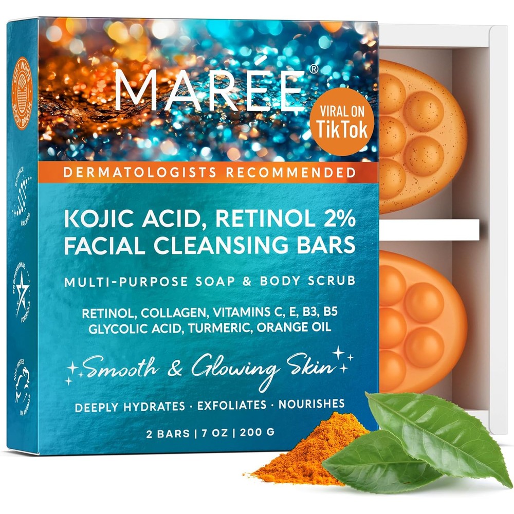 Maree Kojic Acid Soap and Scrub set front view