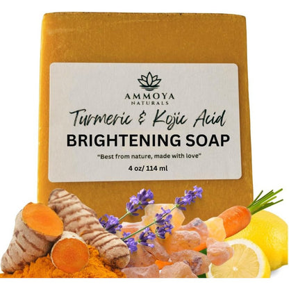 Ammoya Naturals Turmeric Skin Cleansing Soap bar front view