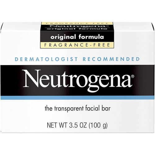Neutrogena Original Amber facial cleansing bar fragrance-free for gentle daily washing
