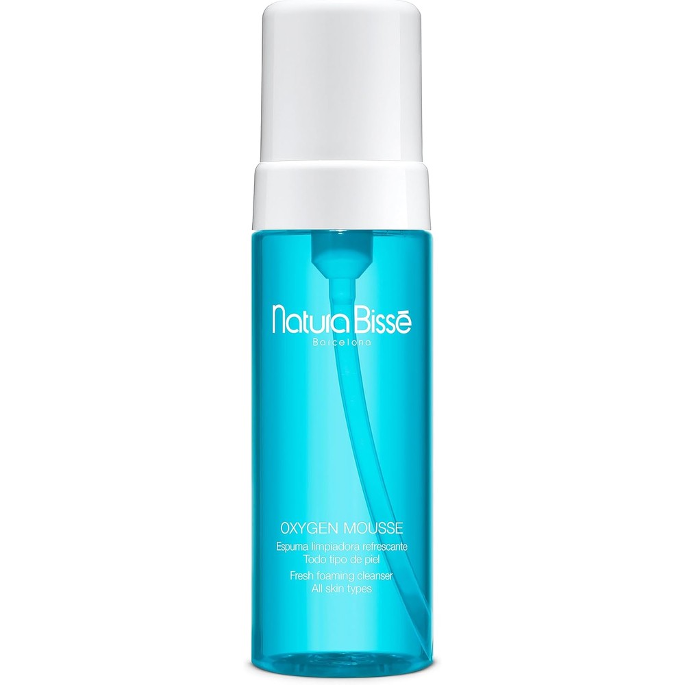 Natura Bisse Oxygen Mousse fresh foaming cleanser front view bottle