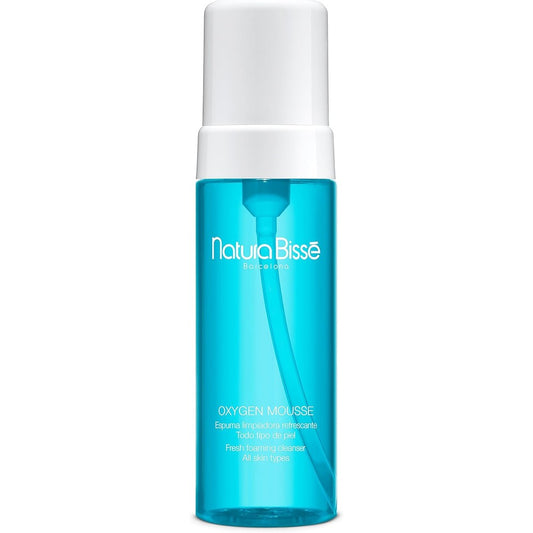 Natura Bisse Oxygen Mousse fresh foaming cleanser front view bottle