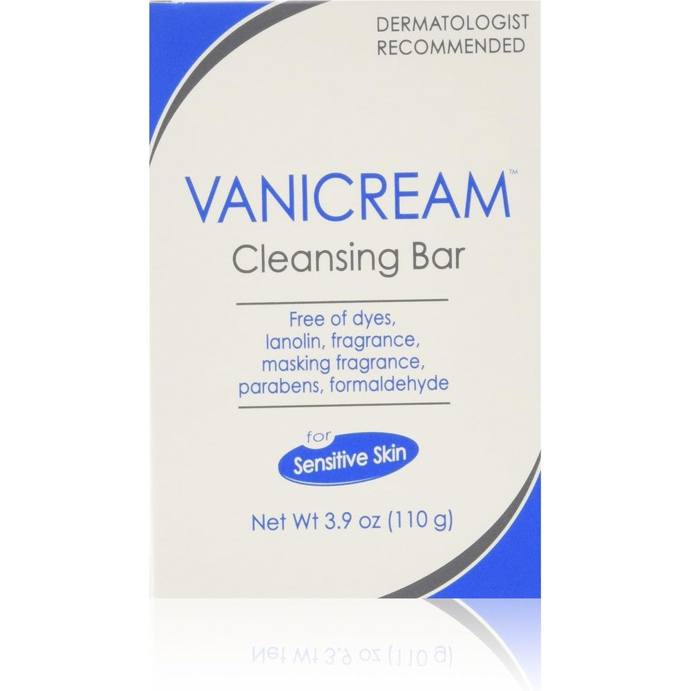 Vanicream Cleansing Bar for sensitive skin pack of four front view