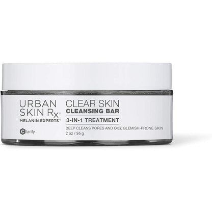 Urban Skin Rx Clear Skin 3-in-1 Daily Treatment Cleansing Bar front view packaging