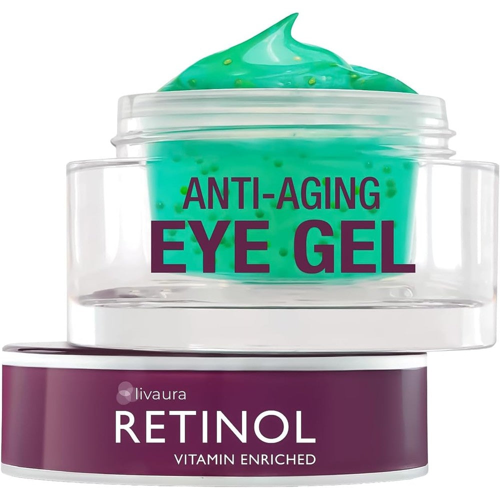 LIVAURA Retinol Vitamin A Eye Gel for dark circles and fine lines