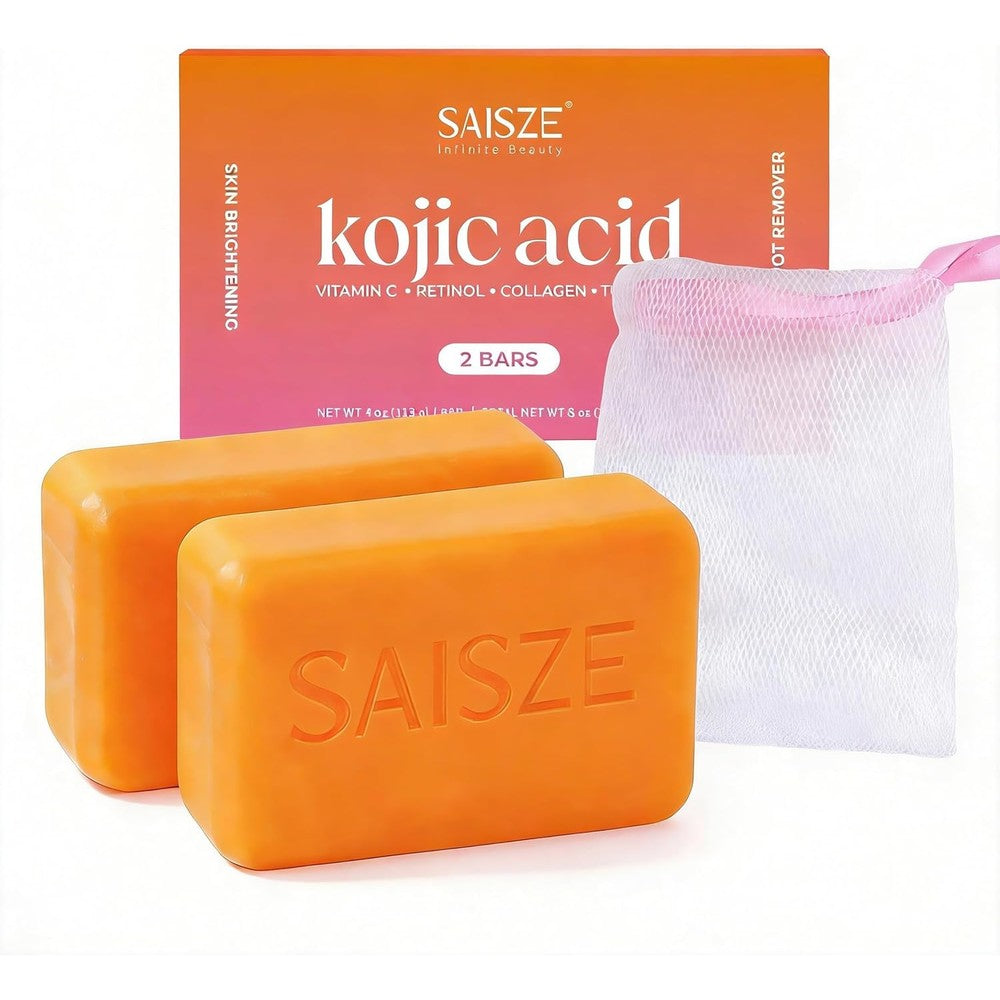 Saisze Turmeric and Kojic Acid soap bar set front view