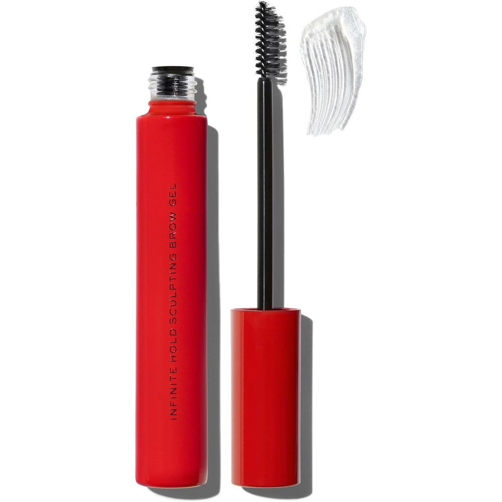 Make Beauty Infinite Hold Sculpting Brow Gel in clear tube front view