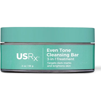 Urban Skin Rx Even Tone Cleansing Bar 2.0 Ounce front container view for hyperpigmentation treatment