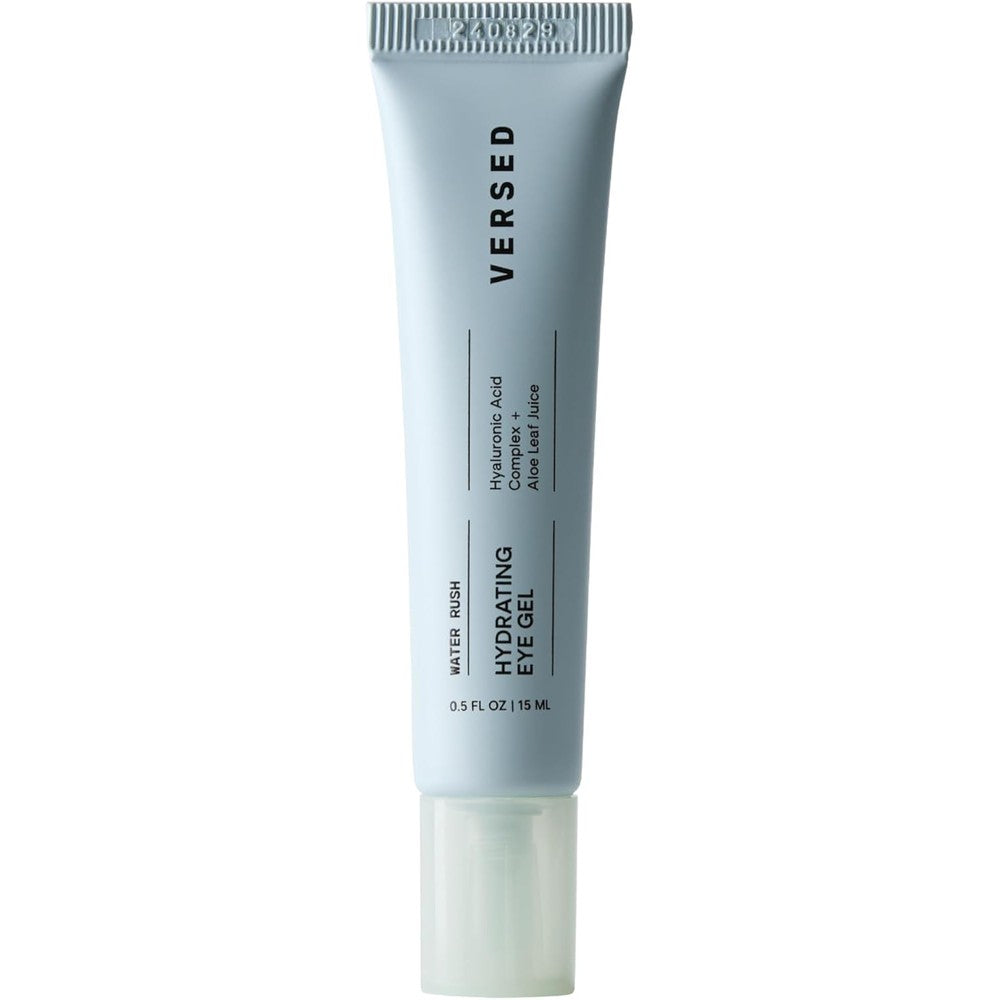 Versed Water Rush Hydrating Eye Gel tube with hyaluronic acid