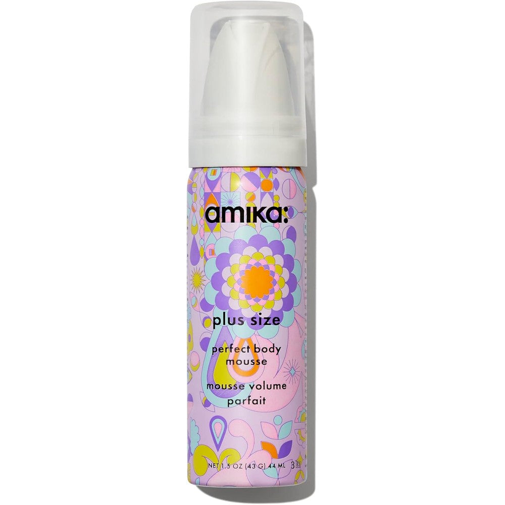 Amika Plus Size Perfect Body Mousse front view travel size volumizing hair foam