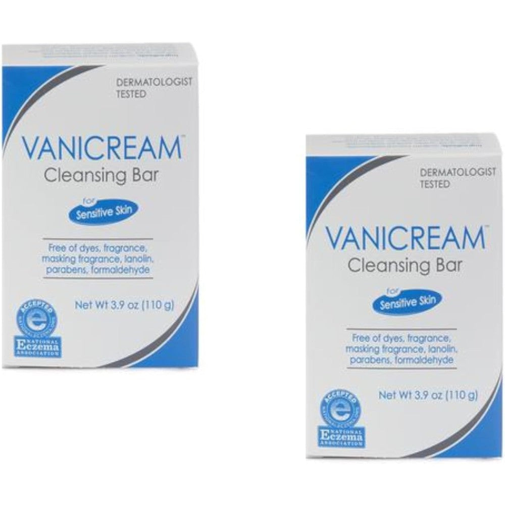 Vanicream Cleansing Bar For Sensitive Skin front packaging view