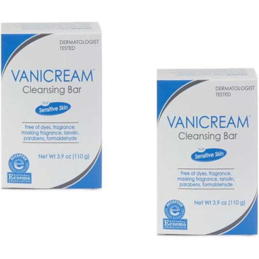 Vanicream Cleansing Bar For Sensitive Skin front packaging view