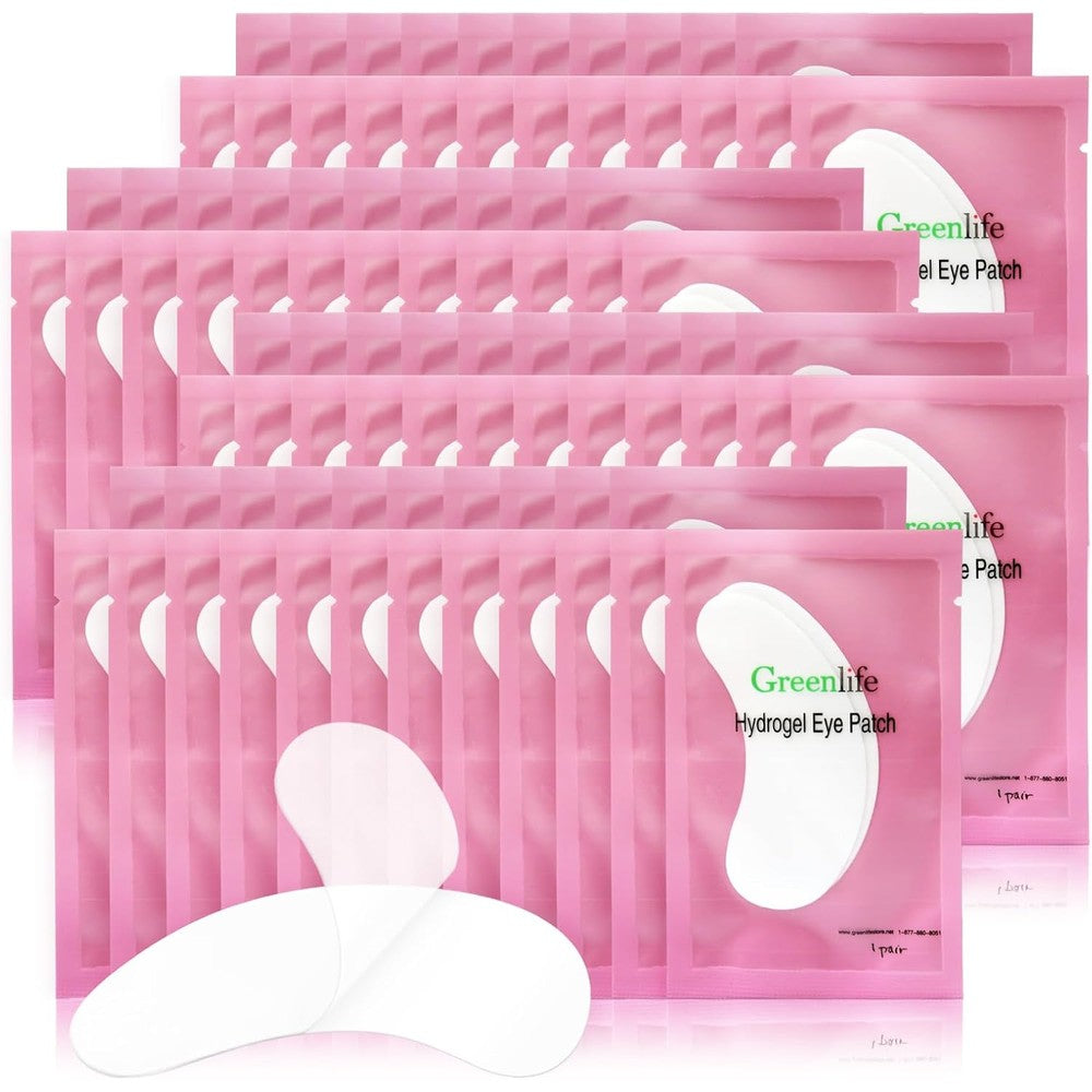 GreenLife collagen and aloe vera under eye gel pads front packaging view
