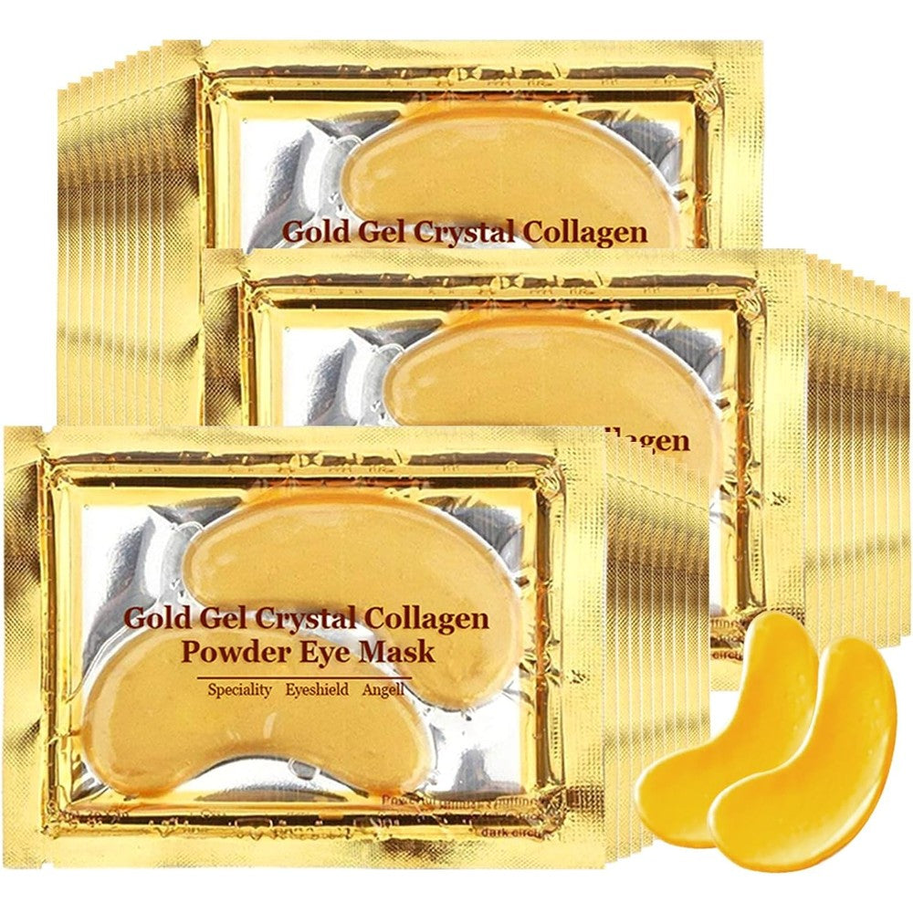 Adofect 24k Gold Eye Mask 30 pairs for reducing dark circles and puffiness
