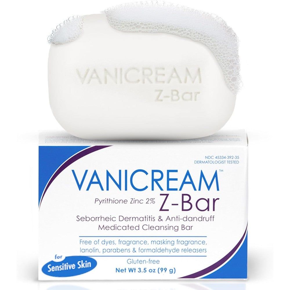 Vanicream Z Bar medicated cleansing bar front view