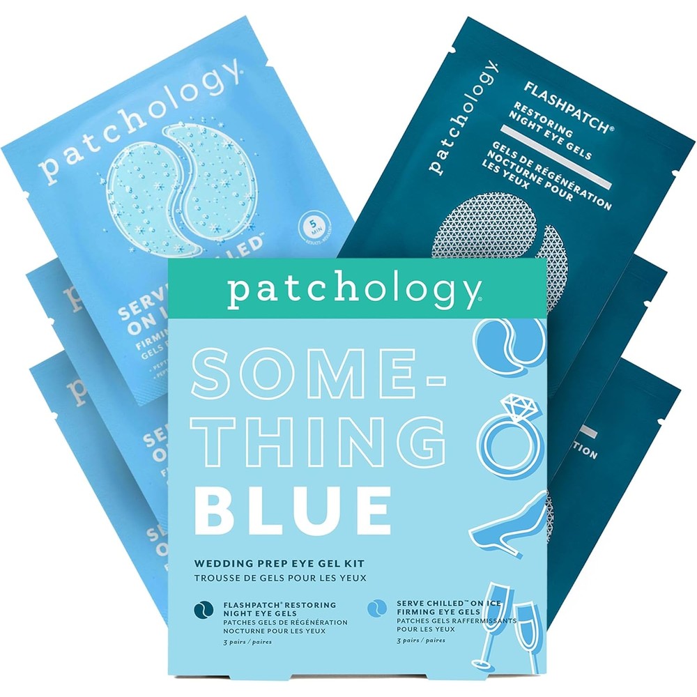 Patchology Something Blue Bridal Under Eye Patches gift box with cooling eye masks