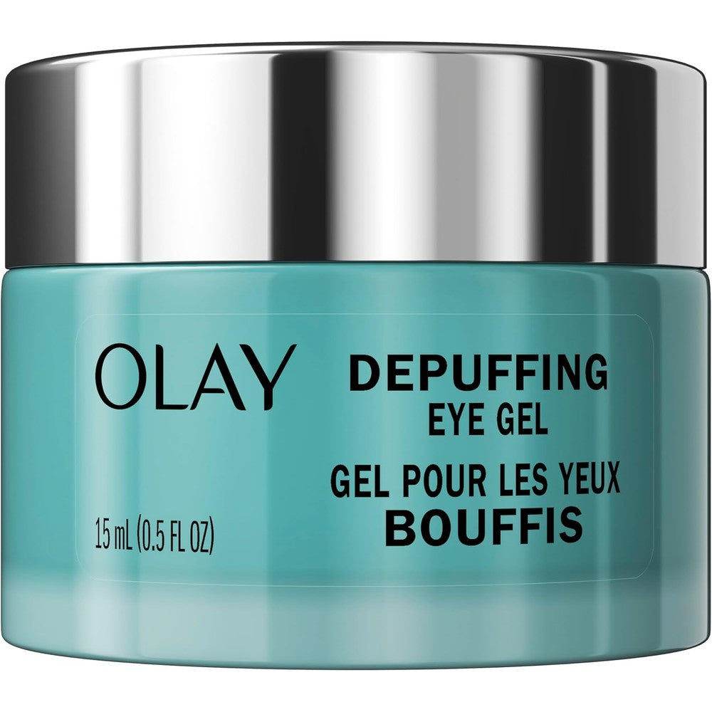 Olay Hyaluronic and Peptide 24 Gel Eye Cream fragrance free 0.5 ounce jar