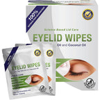 Visual Advantage Lunovus Premium Eyelid Wipes front view box packaging