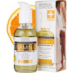 Advanced Clinicals Brightening Vitamin C Body Oil front view bottle