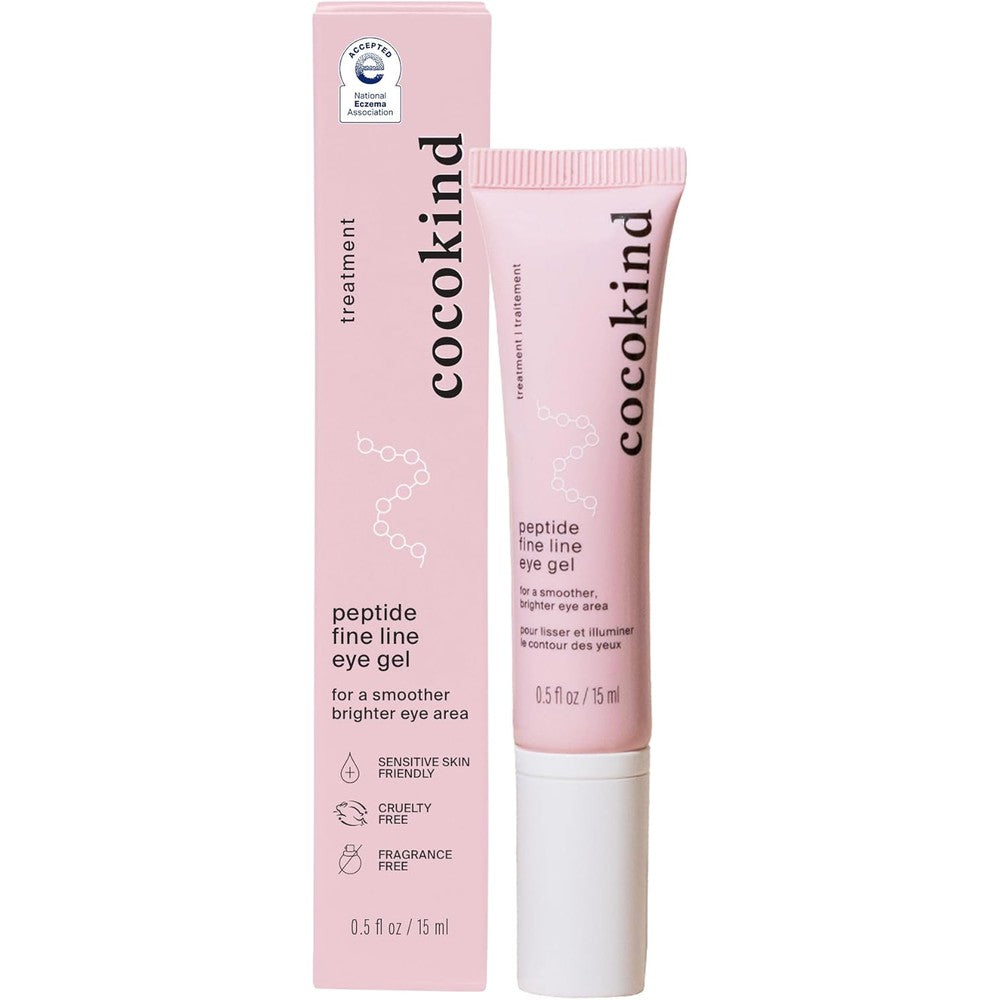 Cocokind Peptide Eye Gel tube for fine lines and wrinkle treatment