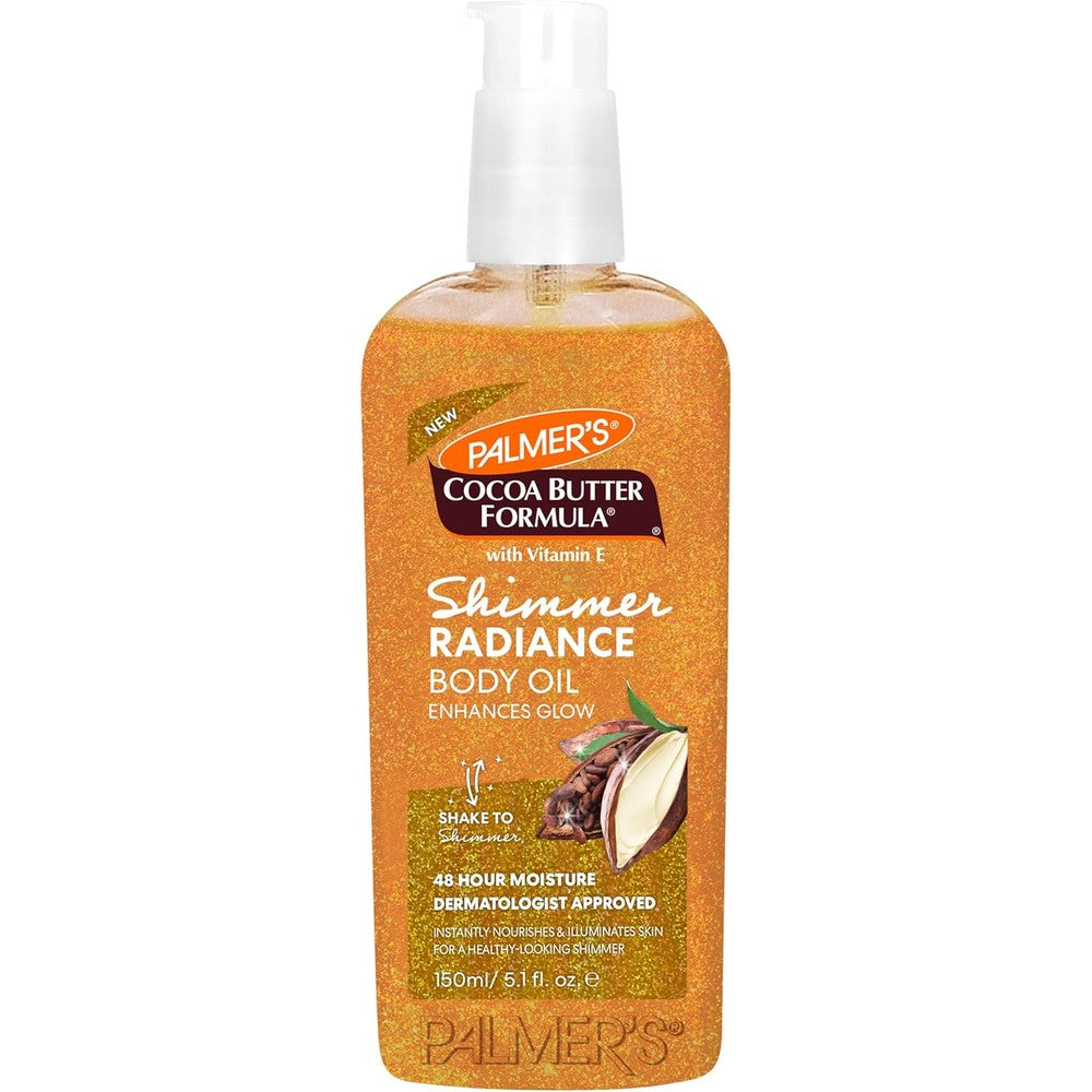Palmer's Cocoa Butter Formula Shimmer Body Oil front view bottle