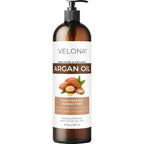 Velona Argan Oil front view of 8 fluid ounce pump bottle