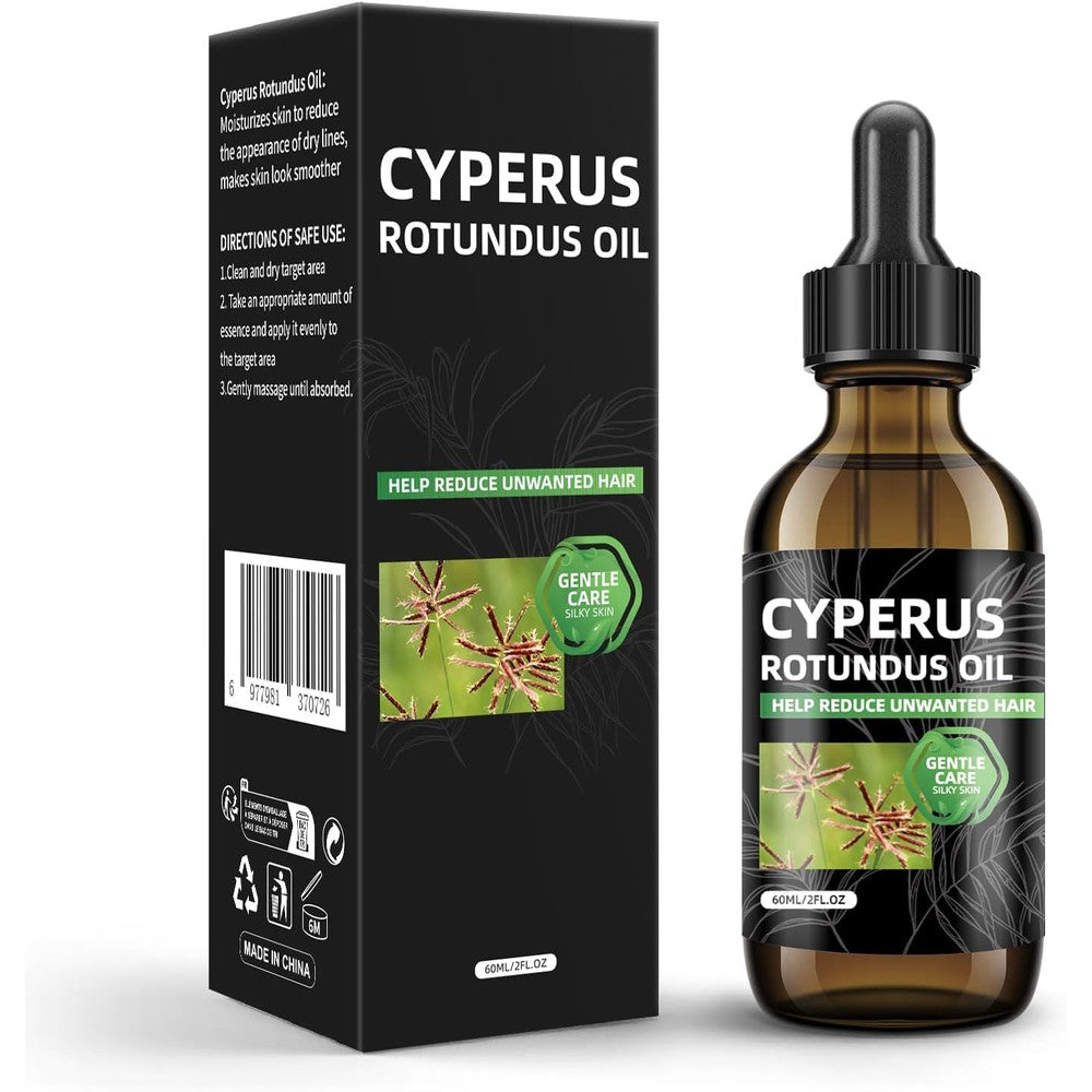 SKSOYT Cyperus Rotundus Oil bottle front view for hair reduction