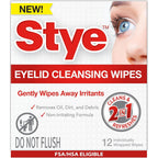 Stye cleansing eyelid wipes front view packaging