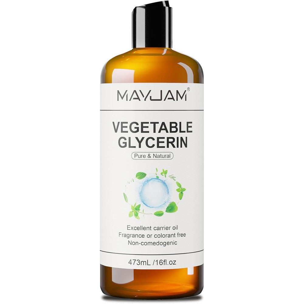 Mayjam 100 percent natural vegetable glycerine 16 fluid ounce amber bottle