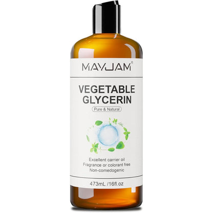 Mayjam 100 percent natural vegetable glycerine 16 fluid ounce amber bottle