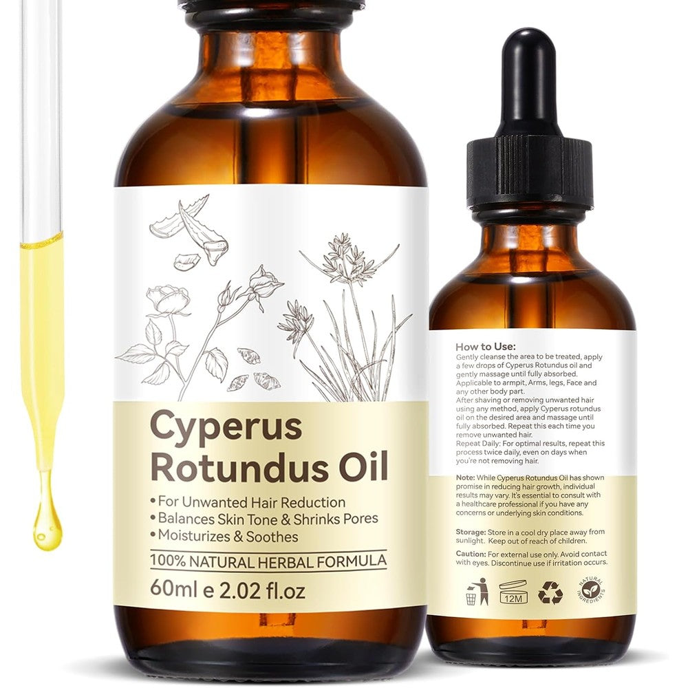 YJDHRPBI Cyperus Rotundus Oil 60ml front view for hair removal