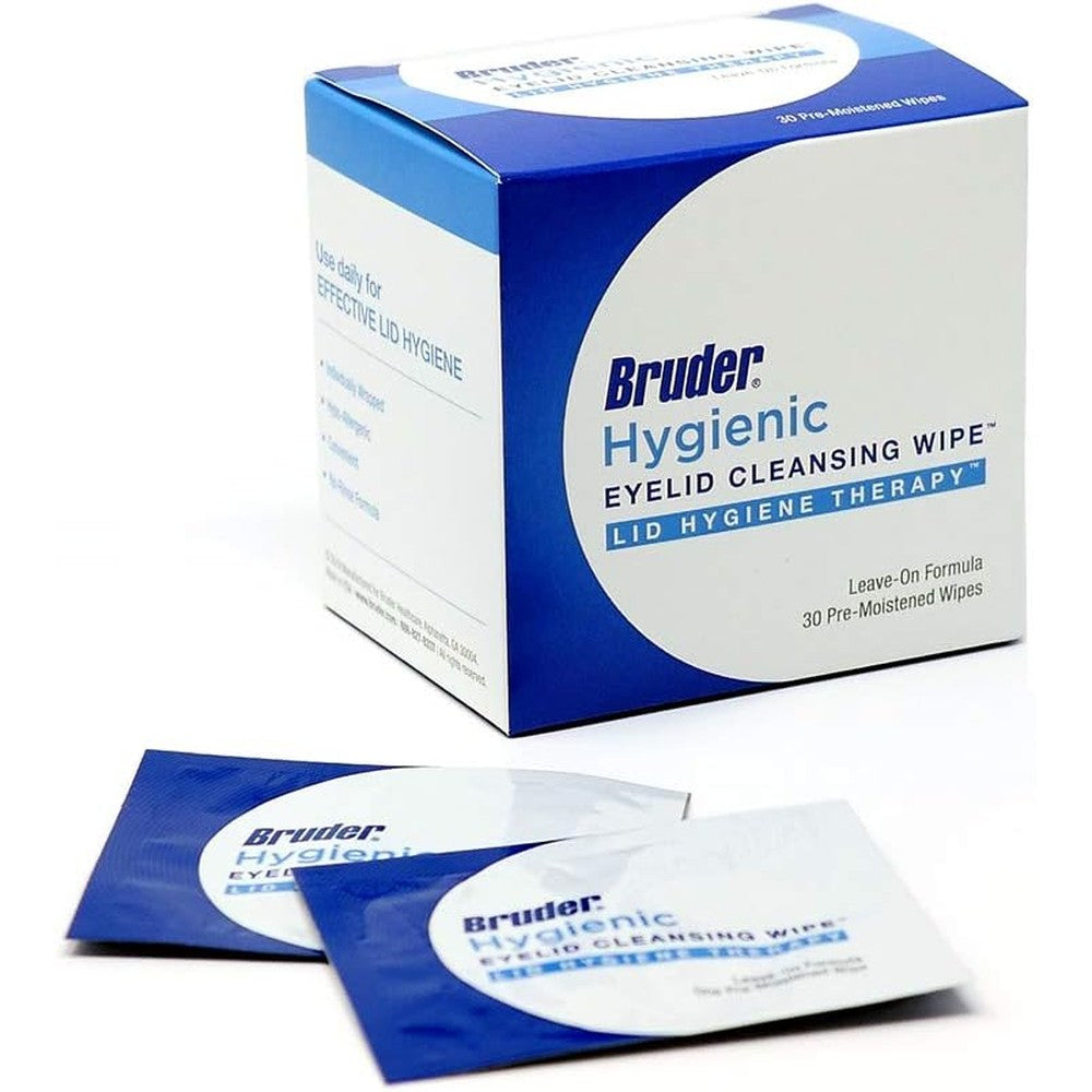 Bruder Hygienic Eyelid Cleansing Wipes box front view