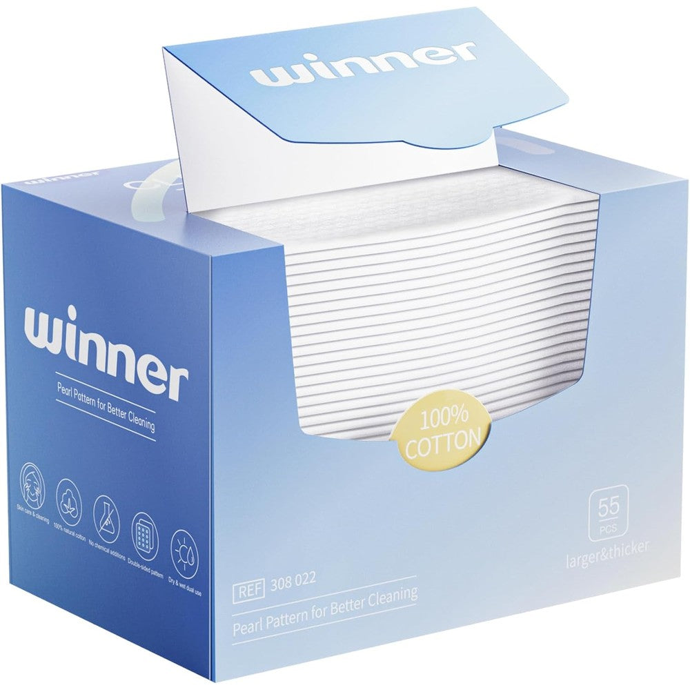 Winner disposable face towels front view packaging