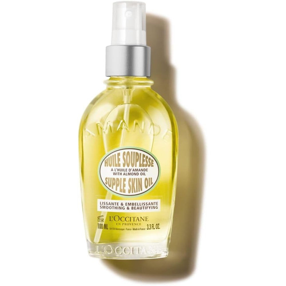 L'Occitane Almond Supple Skin Oil front view spray bottle