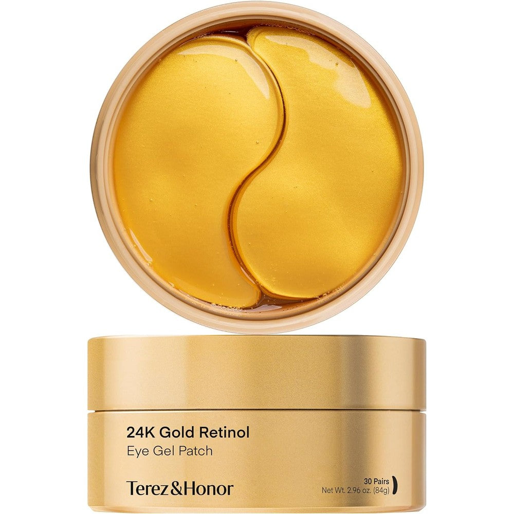 Terez & Honor 24K Gold Retinol eye patches jar front view