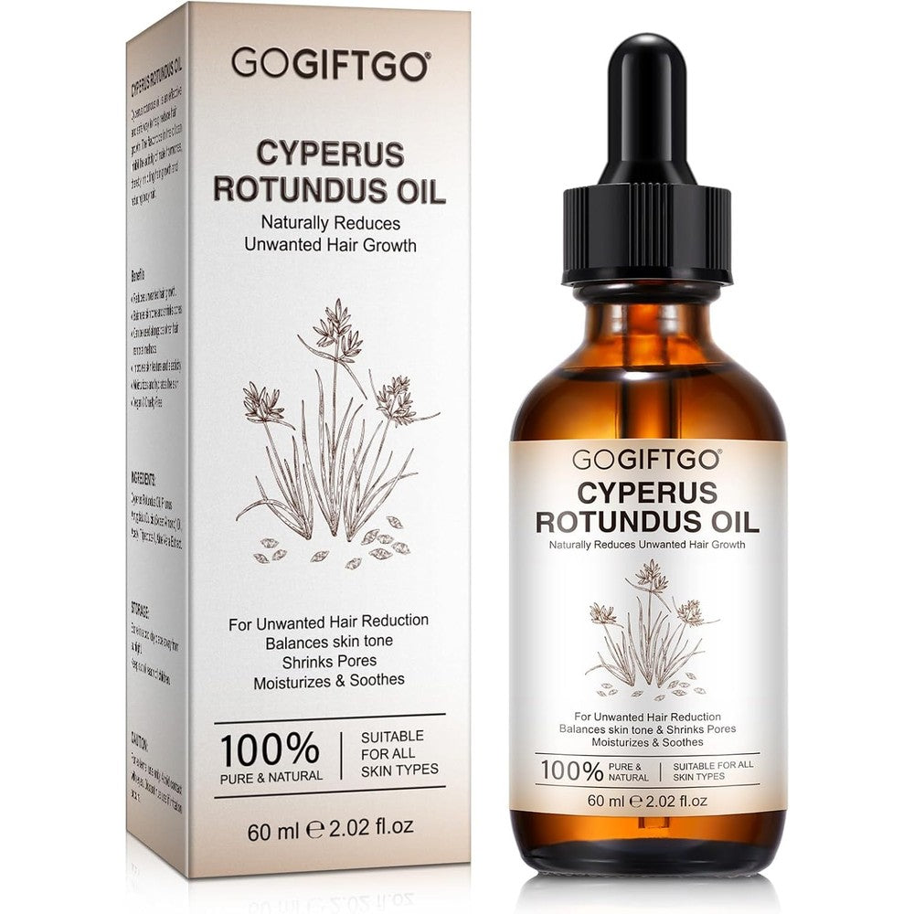 Gogiftgo Cyperus Rotundus Oil 60ml front bottle view
