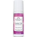 Heritage Store castor oil roll on front view packaging