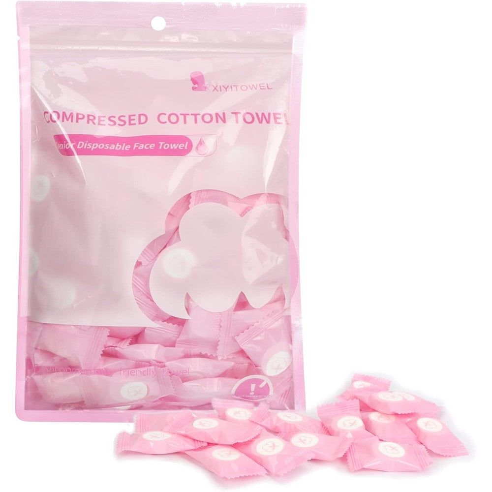 Classycoo compressed towel 100 piece tablets front view packaging