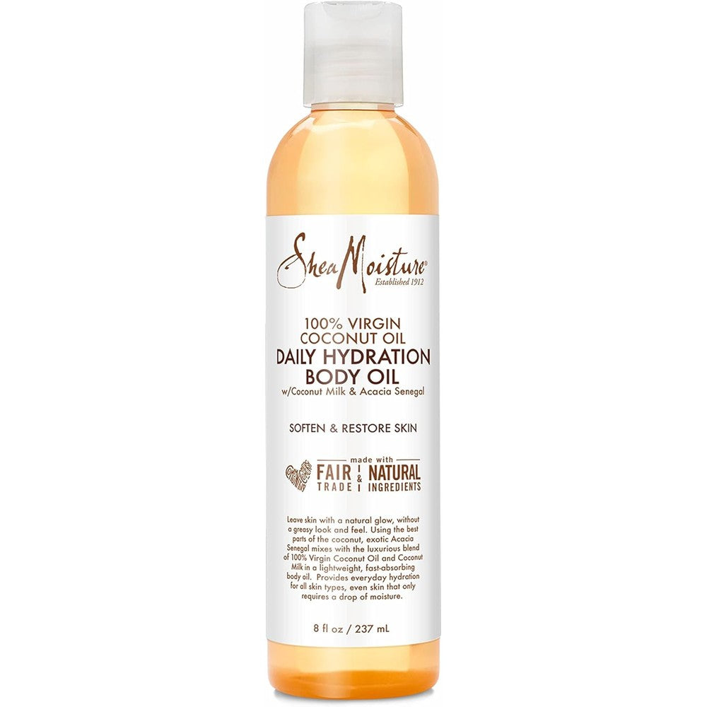 SheaMoisture Daily Hydration Body Oil front view bottle