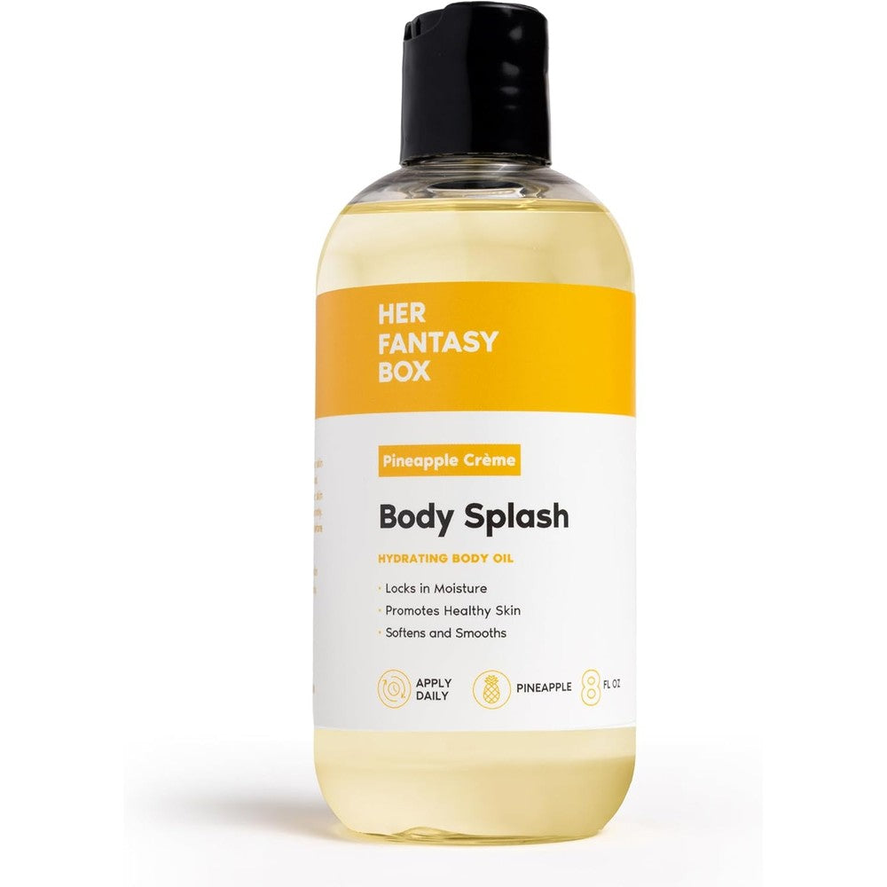 Her Fantasy Box Pineapple Creme Body Splash Hydrating Body Oil front view