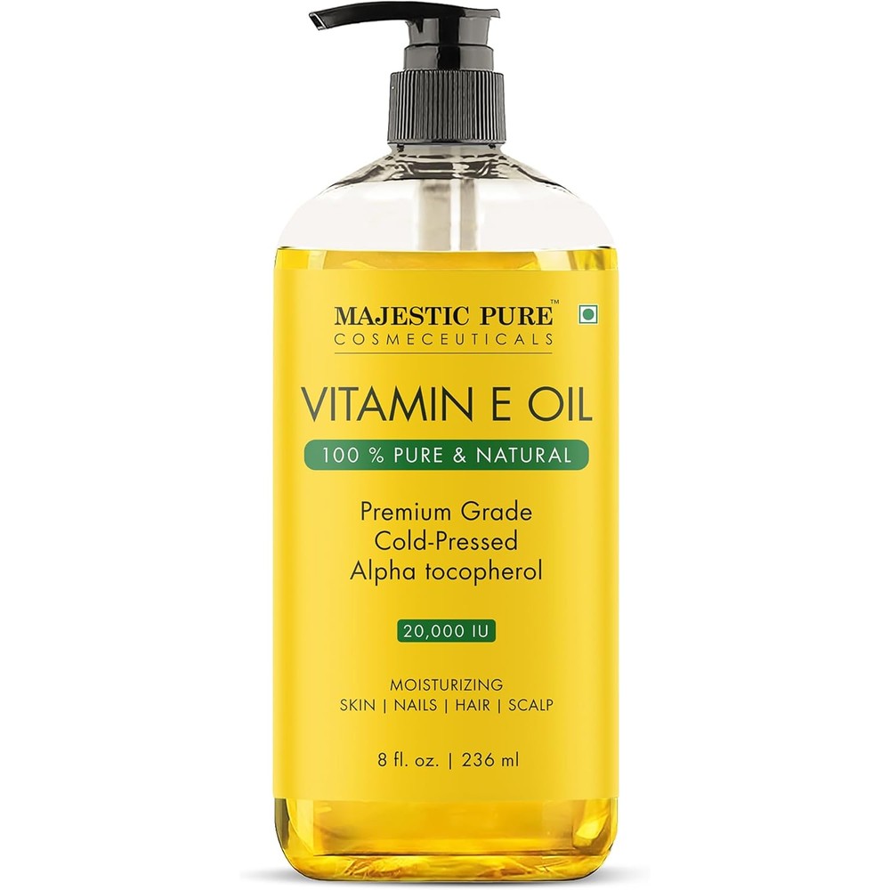 Majestic Pure Vitamin E Oil 236ml bottle front view